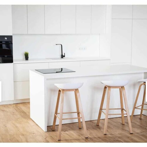 A minimalist kitchen option for the shoot