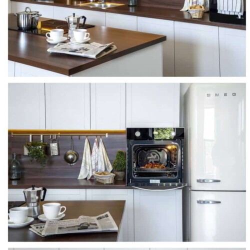 A rustic kitchen option for the shoot